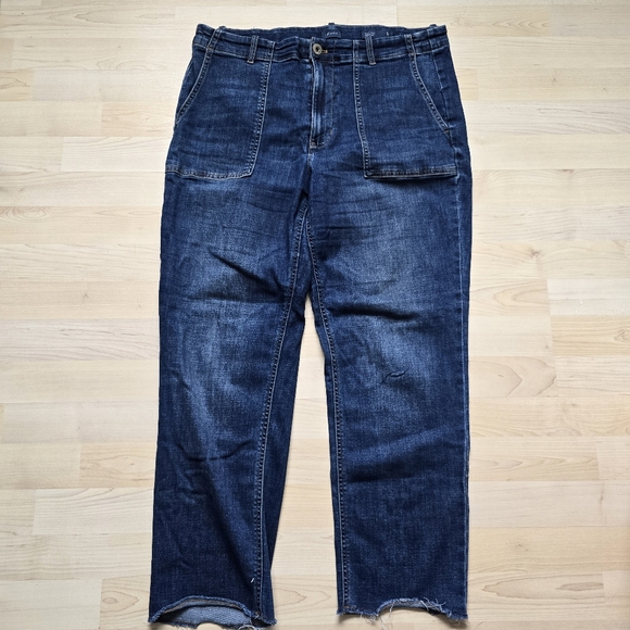 J.Jill Denim High Rise Straight Leg Jeans Size 14 - Picture 2 of 14